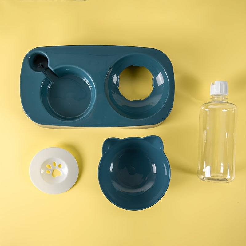 Elevated Cat Food & Water Bowl Set