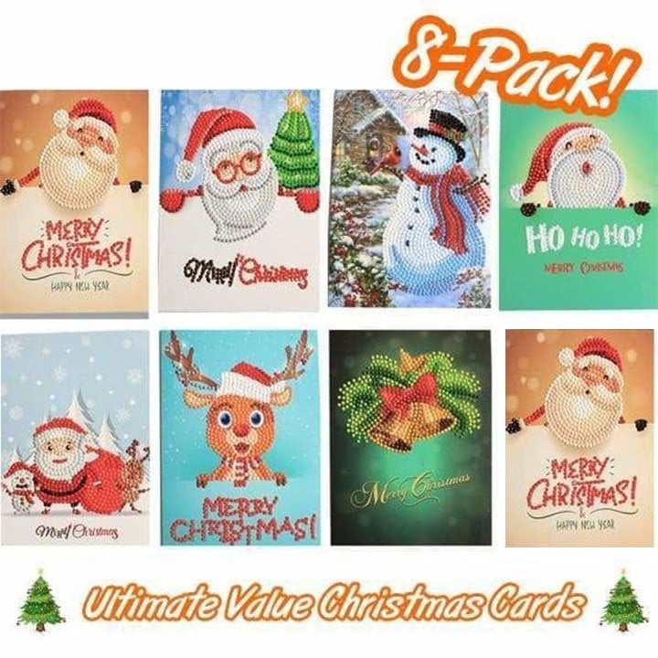 🎅5D Diamond Painting Christmas Cards New Arrival