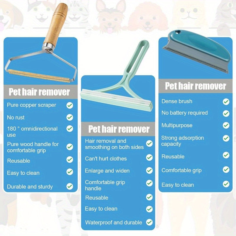 Portable Pet Hair Remover Set