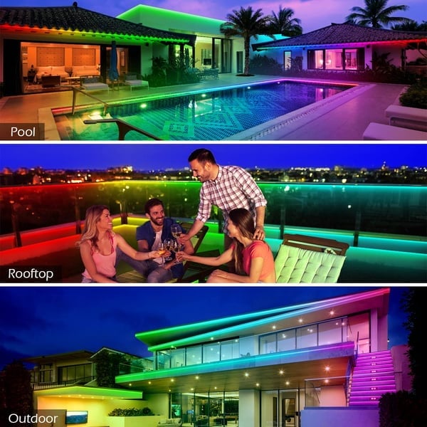 š„2024 Outdoor Waterproof WiFi Bluetooth Smart Led Strip Lightš”