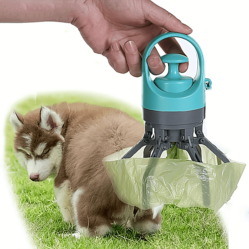 Portable Dog Poop Scooper with Bag Dispenser