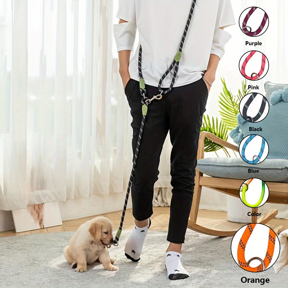 Reflective Hands-Free Dog Leash for Hiking, Walking, and Running