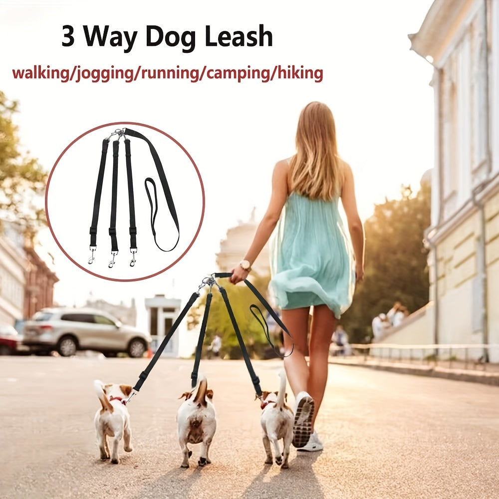3-in-1 Dog Leash with Adjustable Car Seat Belt