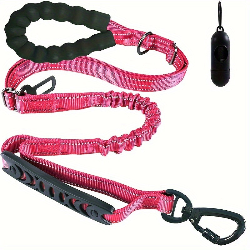 Heavy Duty Bungee Dog Leash with 2 Padded Handles