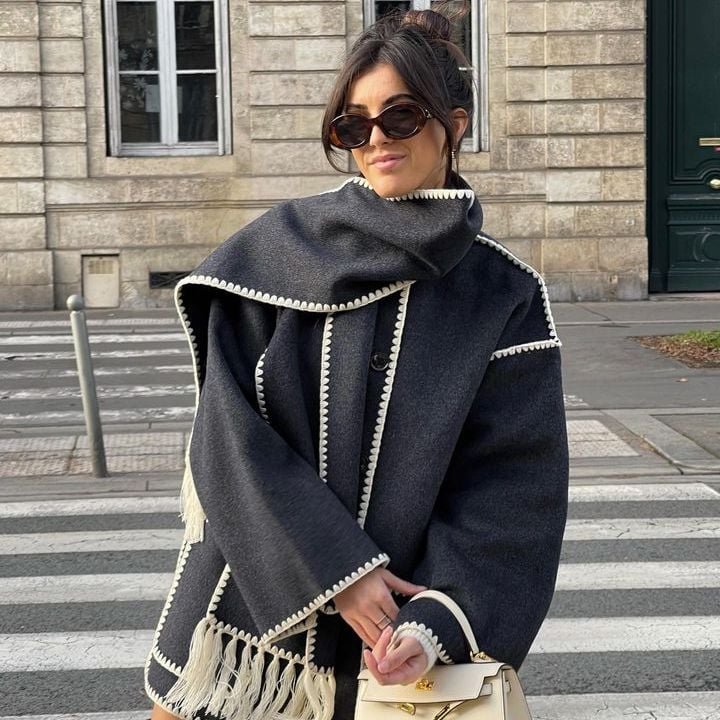 The Perfect Winter Ensemble: Coat And Scarf