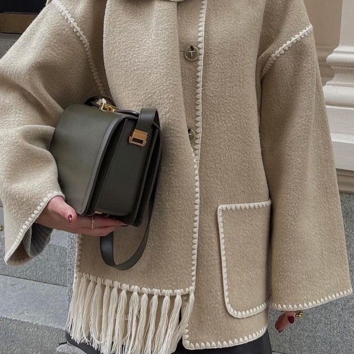 The Perfect Winter Ensemble: Coat And Scarf