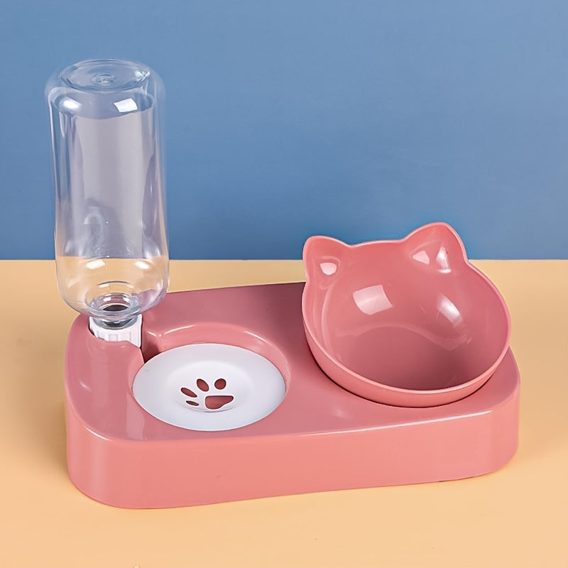 Elevated Cat Food & Water Bowl Set