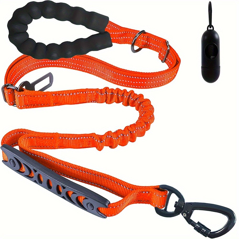 Heavy Duty Bungee Dog Leash with 2 Padded Handles