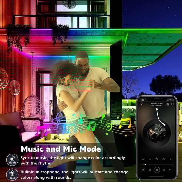 š„2024 Outdoor Waterproof WiFi Bluetooth Smart Led Strip Lightš”