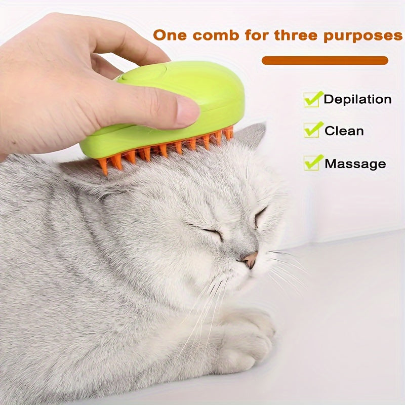 3-in-1 Self-Cleaning Cat Steam Brush