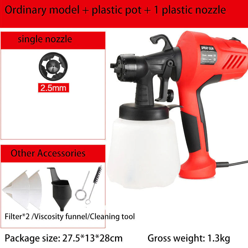 Electric Spray Gun Detachable High-voltage Electric Paint Spray Gun Latex Paint Spray Paint