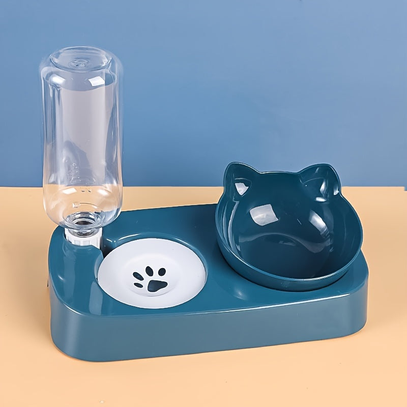 Elevated Cat Food & Water Bowl Set