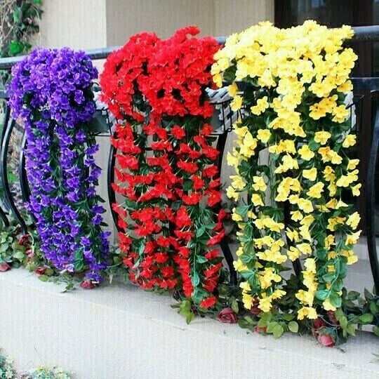 🔥 - 🌺🌷Vivid Artificial Hanging Orchid Bunch