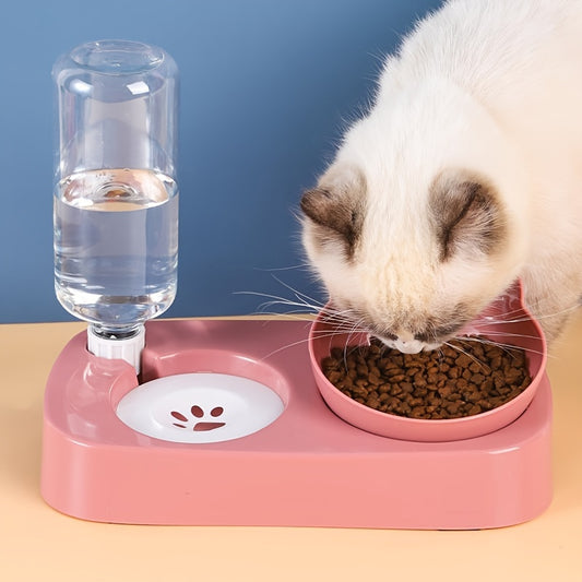 Elevated Cat Food & Water Bowl Set