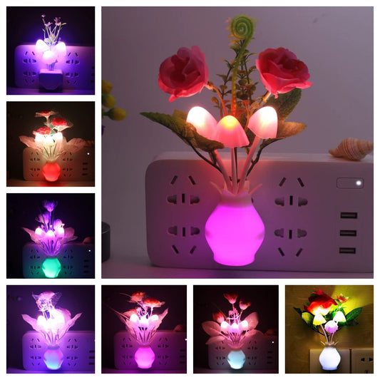 LED Mushroom Multi-color Night Lights