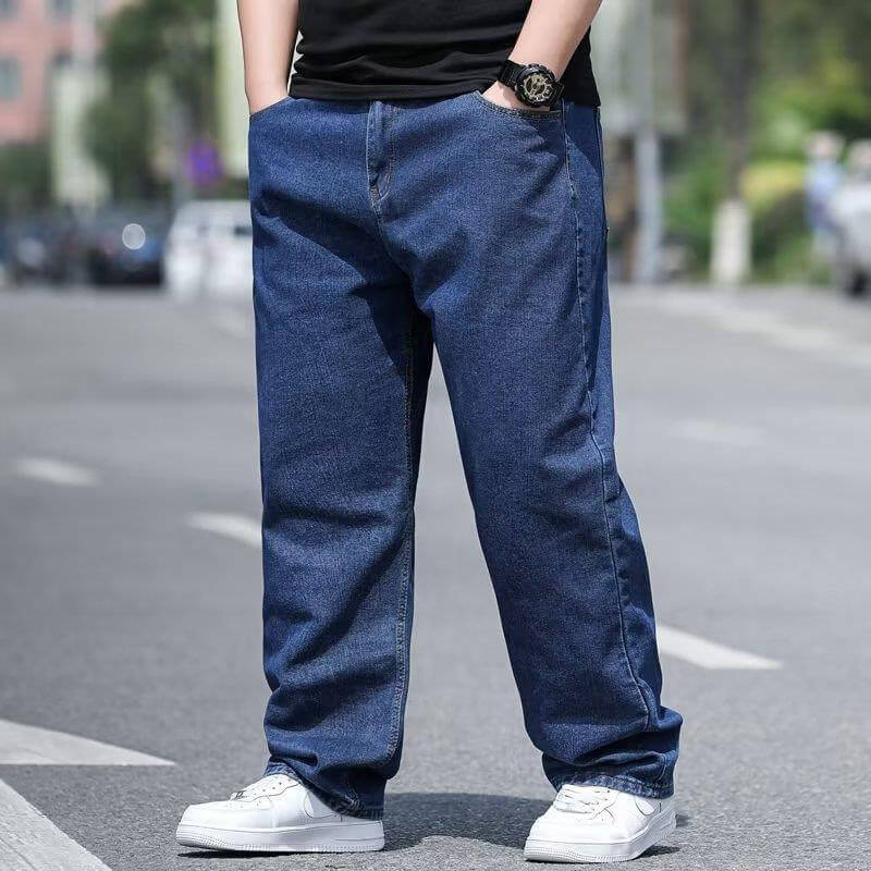 Loose Fitting Straight Leg Jeans