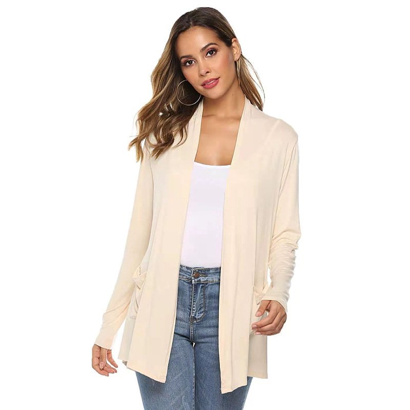 Women's Casual Lightweight Open Front Long Sleeve Cardigans