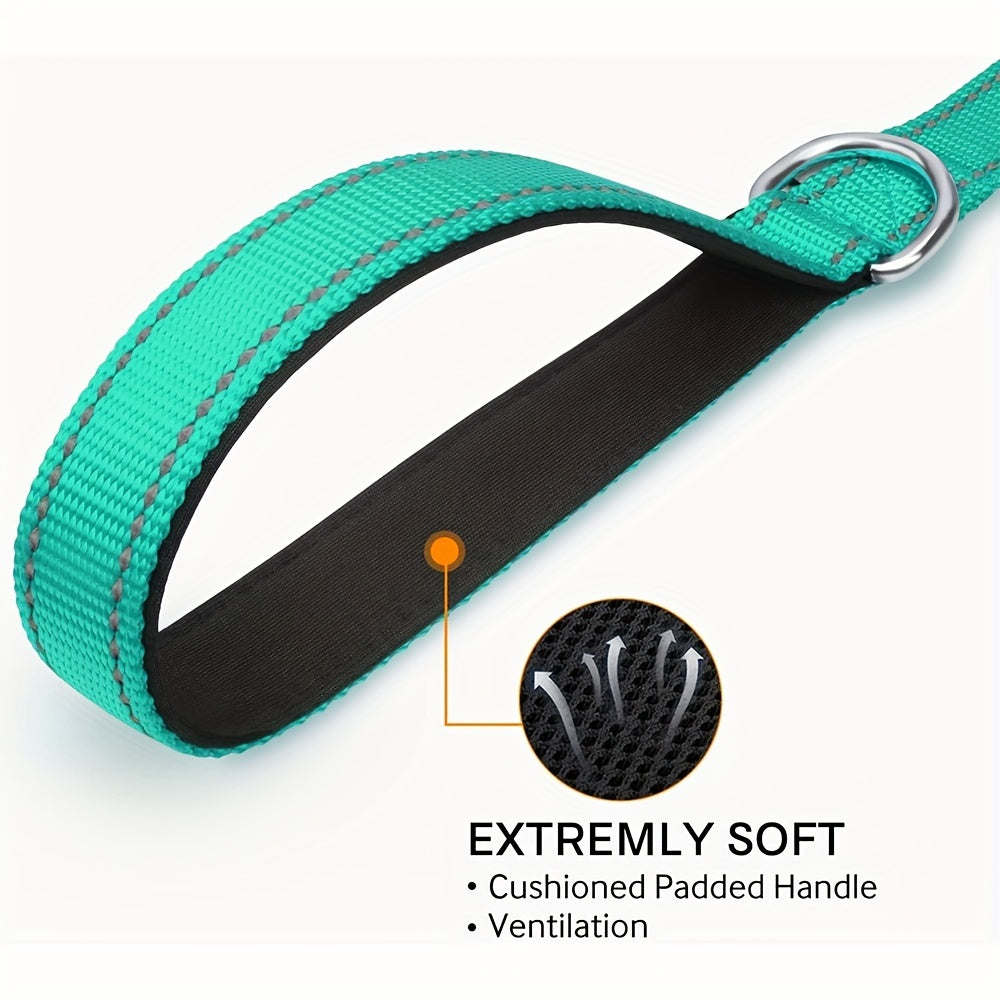 Reflective Neoprene Padded Dog Leash