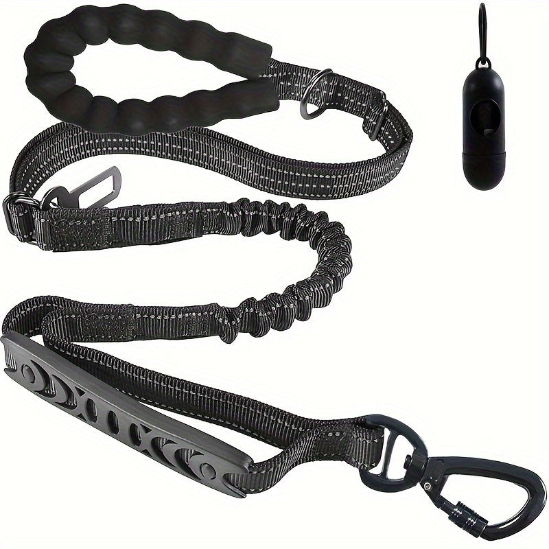 Heavy Duty Bungee Dog Leash with 2 Padded Handles