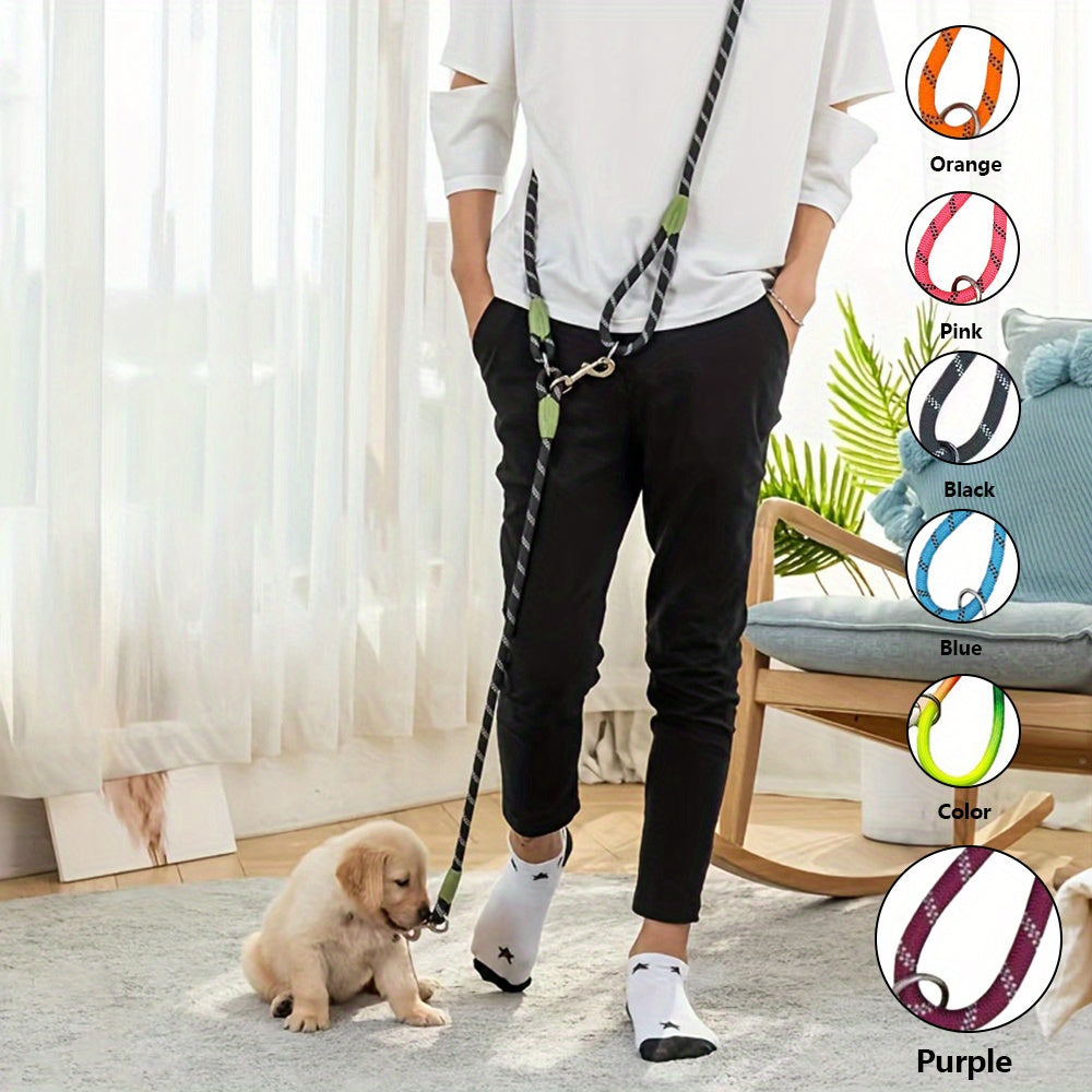 Reflective Hands-Free Dog Leash for Hiking, Walking, and Running