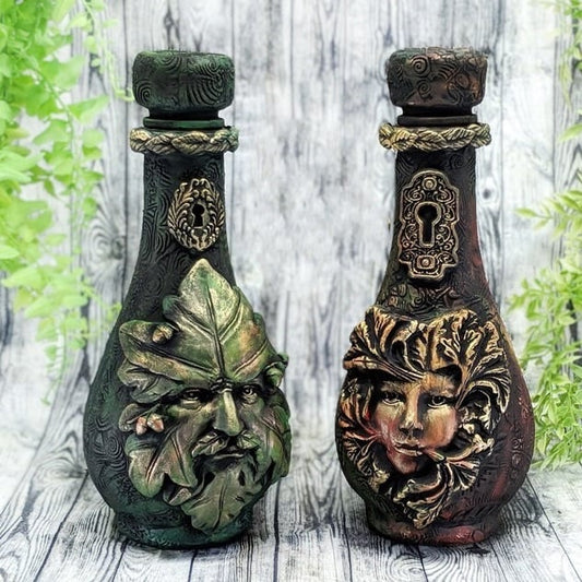 🔥Hot Sale 49% OFF - 🦋Handmade Witchcraft Sculpture Potion Bottle