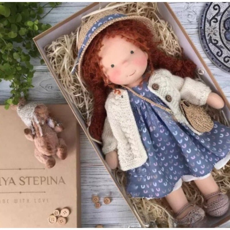 🎁🎁The Best Gift for Kids-Handmade Waldorf Doll👧(Buy2 Free Shipping)