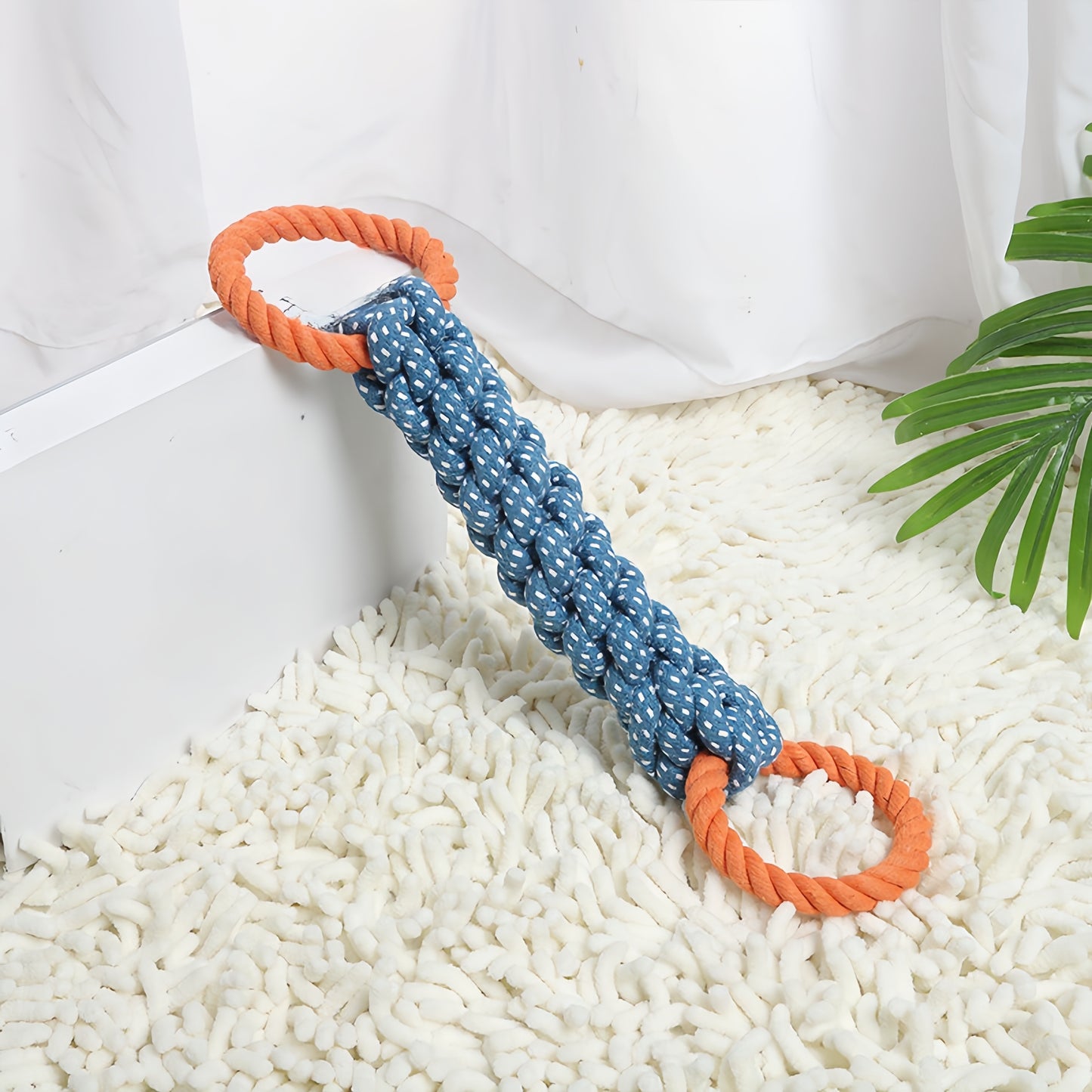 Double-Handled Braided Rope Pet Toy