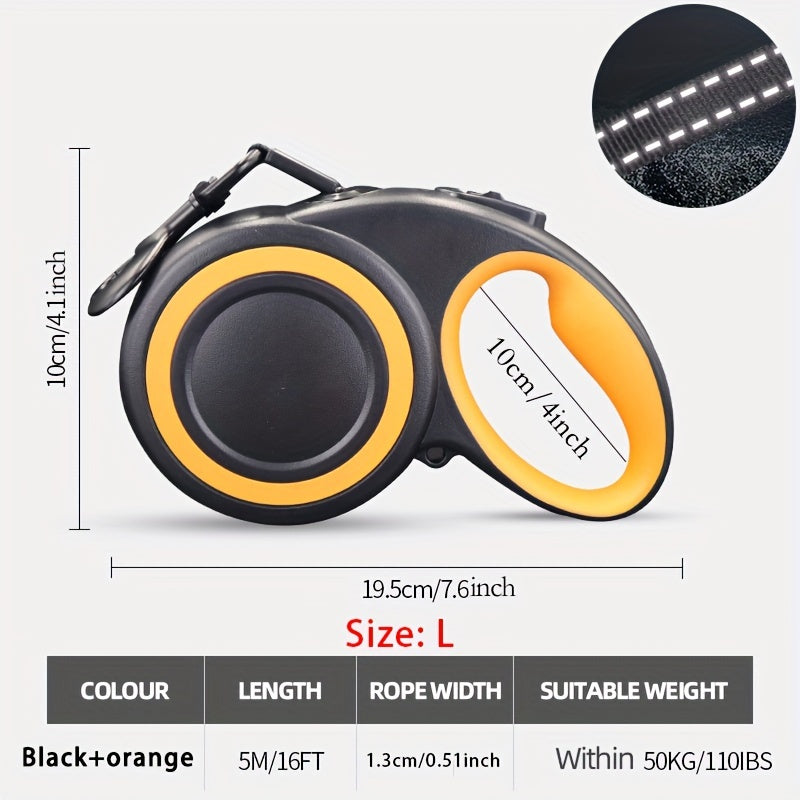 Heavy Duty Reflective Retractable Dog Leash