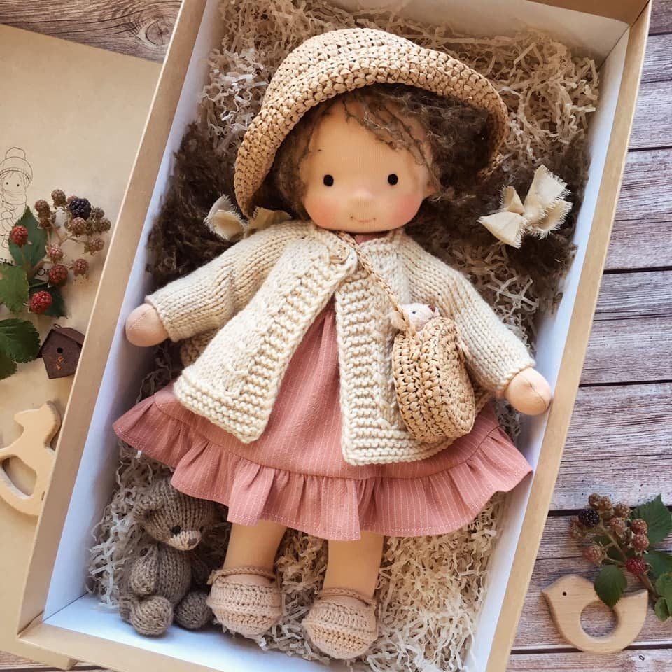 🎁🎁The Best Gift for Kids-Handmade Waldorf Doll👧(Buy2 Free Shipping)