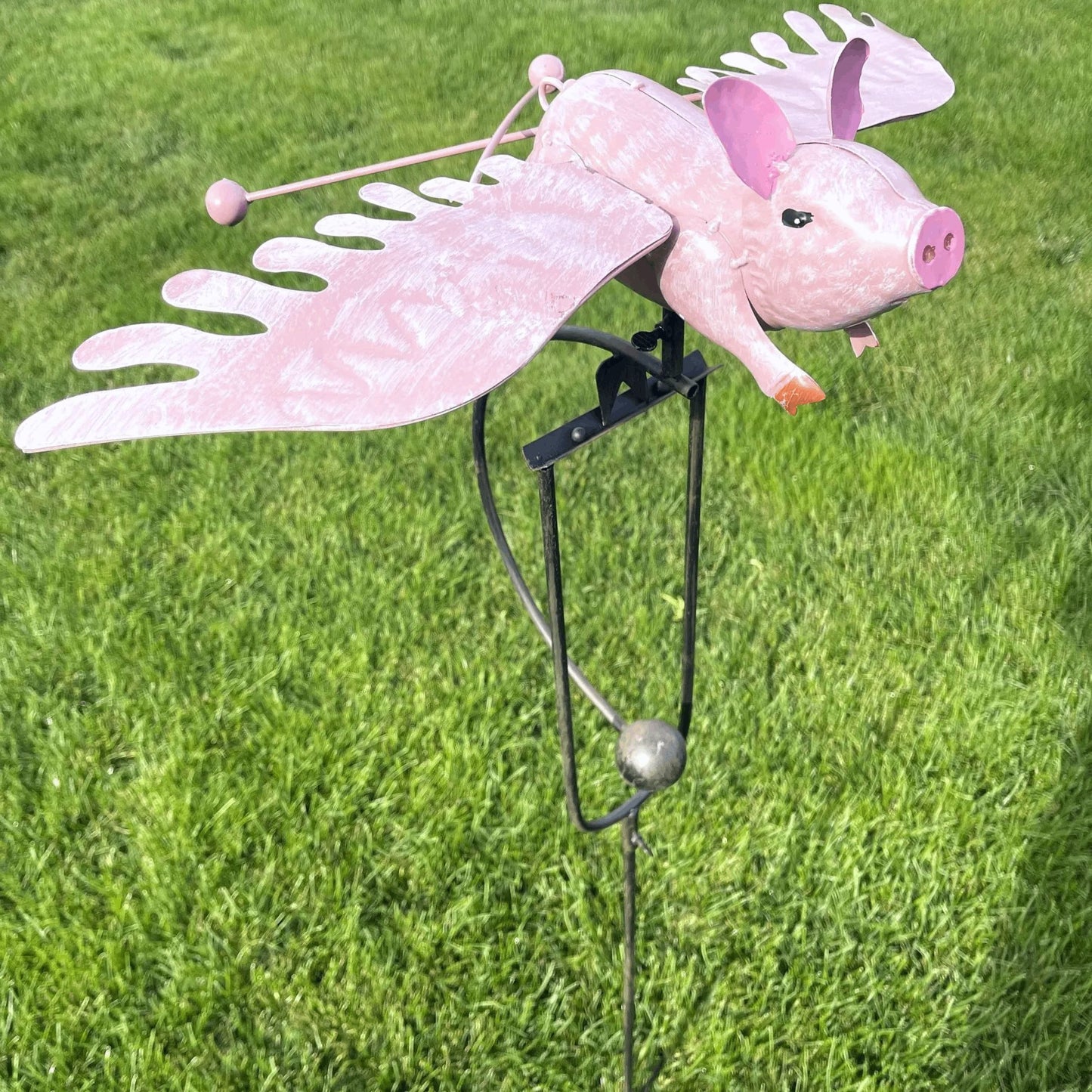 🔥Last Day Sale 49% OFF —🐷Flying Pig Kinetic Balancing Garden Art Stake