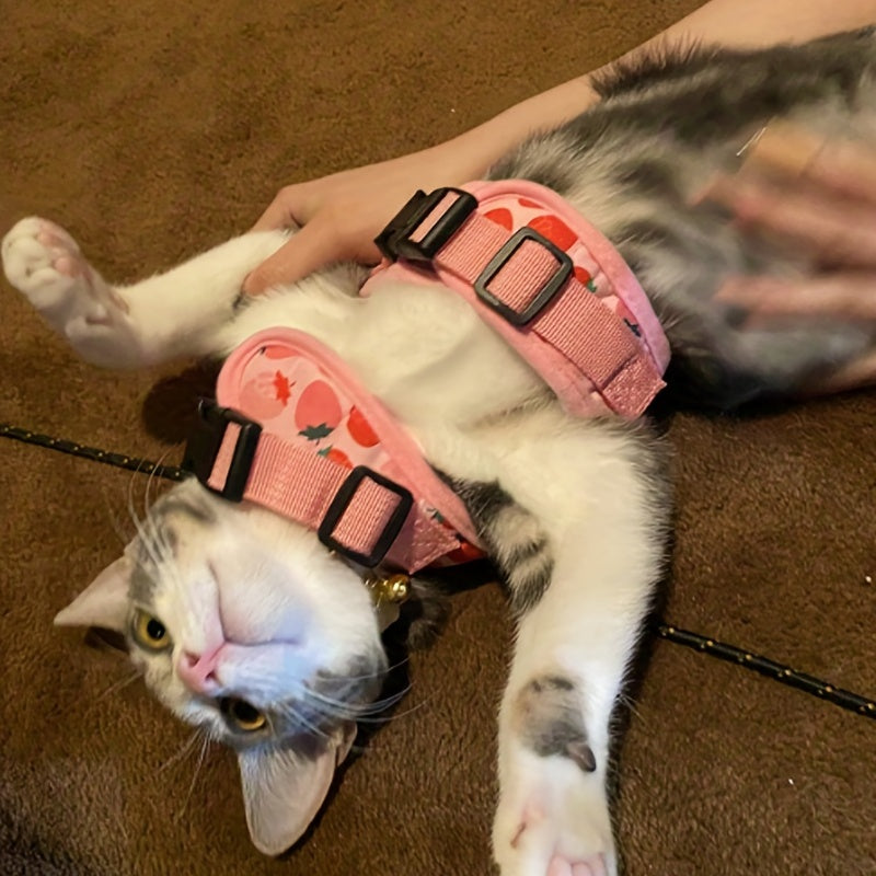 Soft Cat Harness and Leash Set for Small Pets