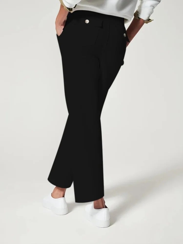 😍Last Day 49% OFF😍Tummy Control Twill Cropped Wide Leg Pant(Buy 2 Free Shipping)