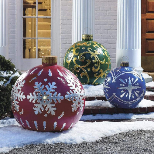 Outdoor Christmas PVC inflatable Decorated Ball🎉