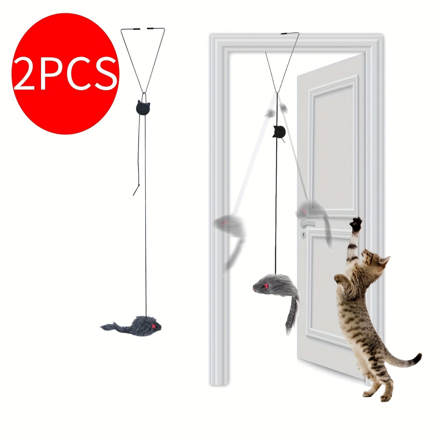 Adjustable Hanging Cat Toy Set