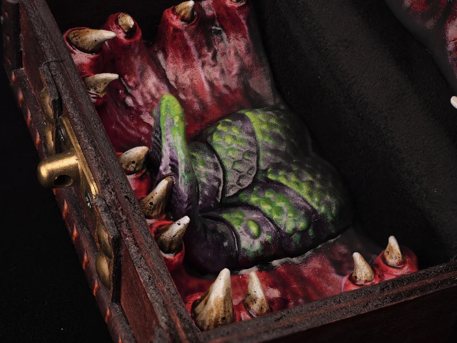 Mimic Chest Lockable Fantasy Dice Box