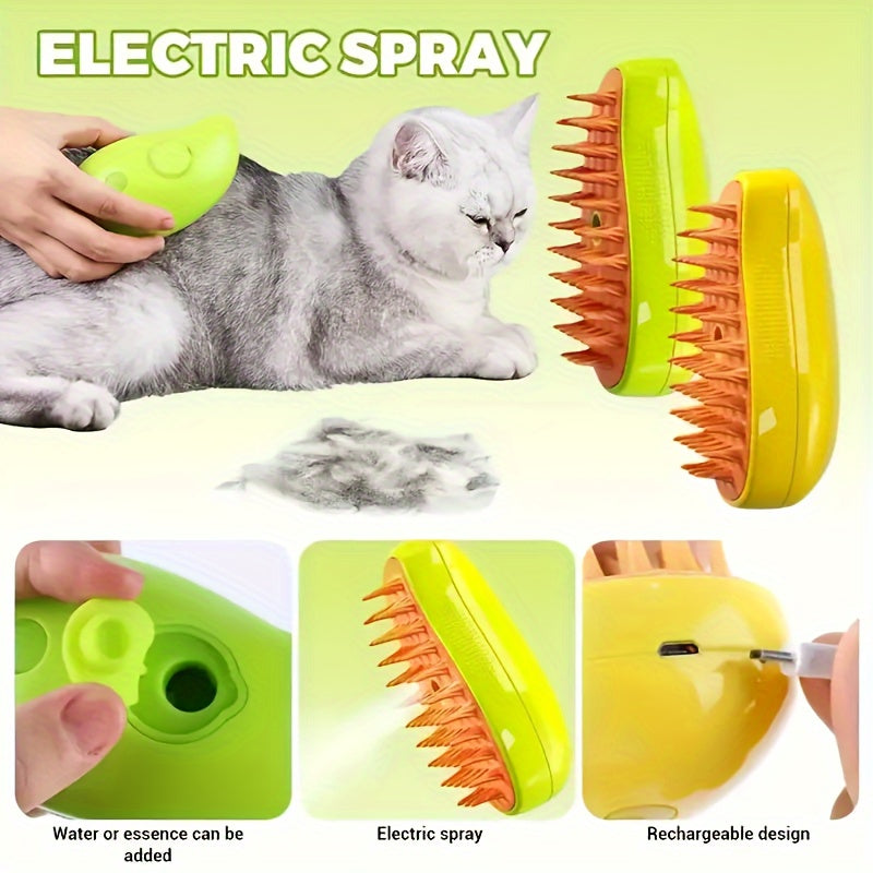 3-in-1 Self-Cleaning Cat Steam Brush