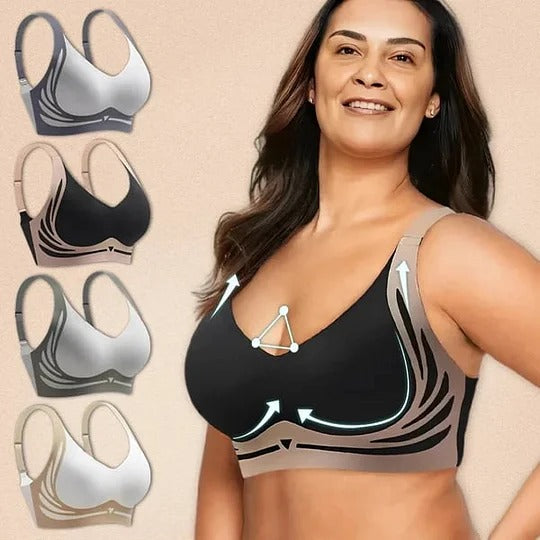 Last Day Buy 1 Get 3 Packs🎁Super gather bra | Wireless Push-up Bra👍No more sagging breasts