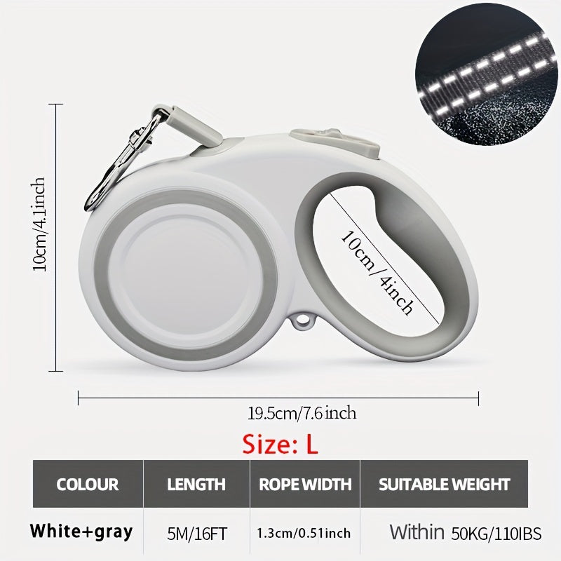 Heavy Duty Reflective Retractable Dog Leash