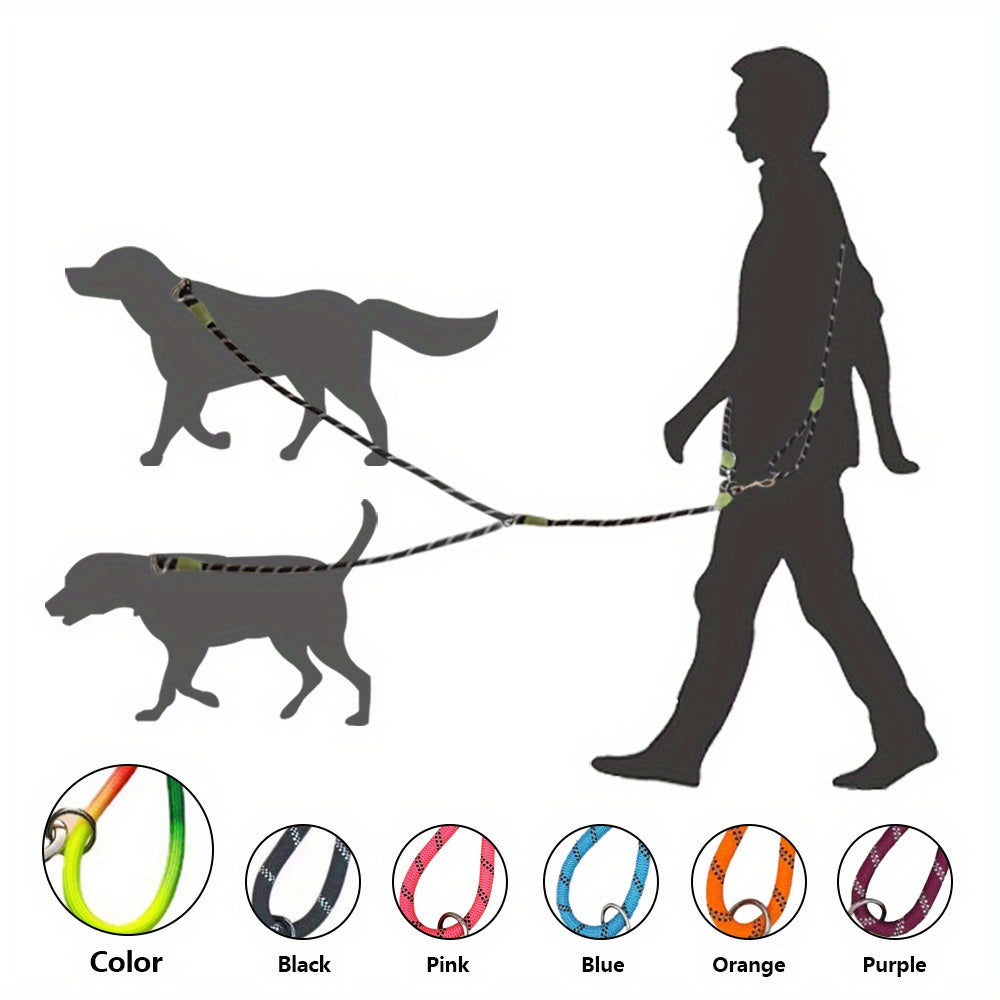 Reflective Hands-Free Dog Leash for Hiking, Walking, and Running