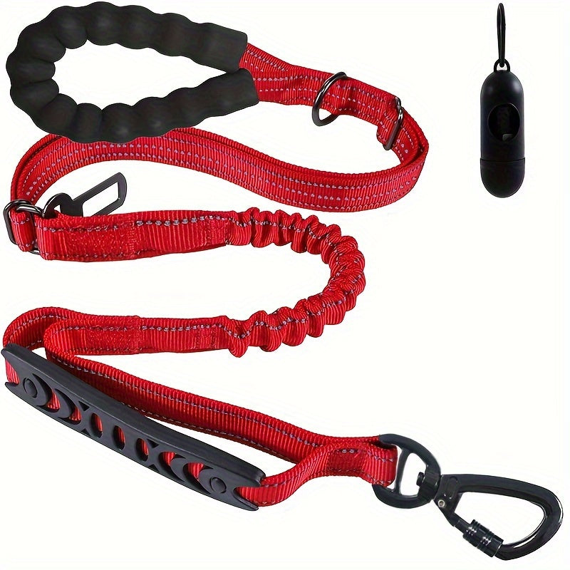 Heavy Duty Bungee Dog Leash with 2 Padded Handles