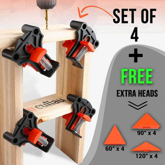 Clamp set (4pcs) + FREE 60 degree rotation& 120 degree rotation heads