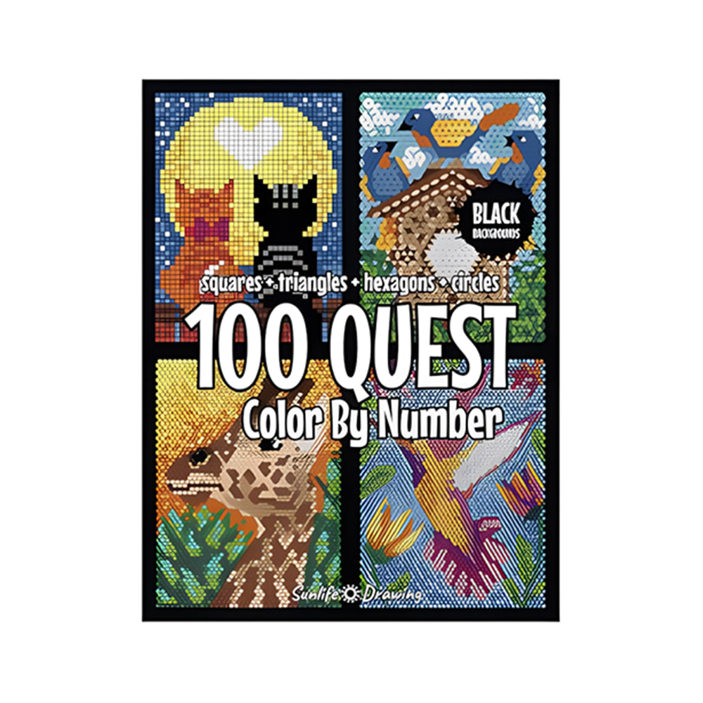 100 QUEST Color by Numbers Book