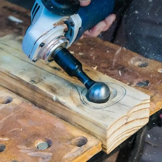 Angle grinder ball grinding head