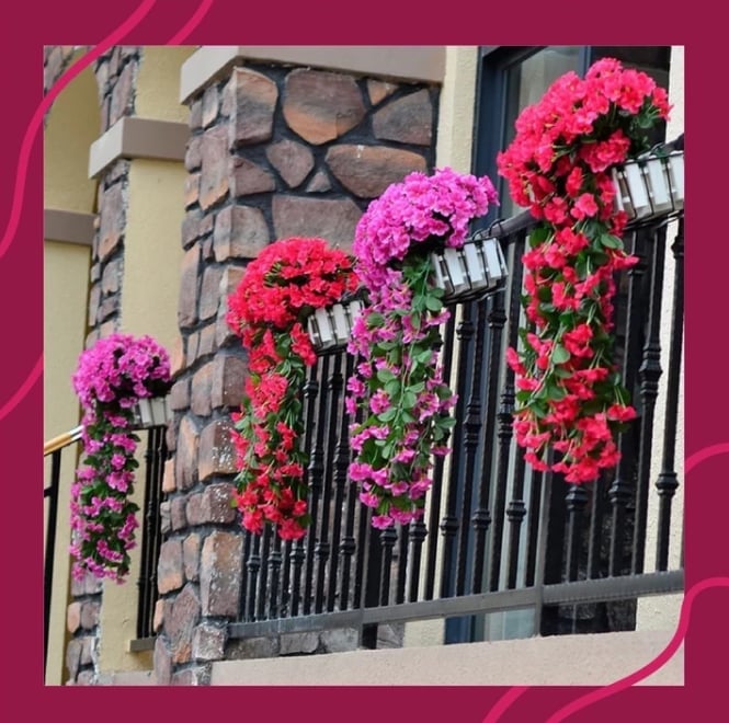 🔥 - 🌺🌷Vivid Artificial Hanging Orchid Bunch