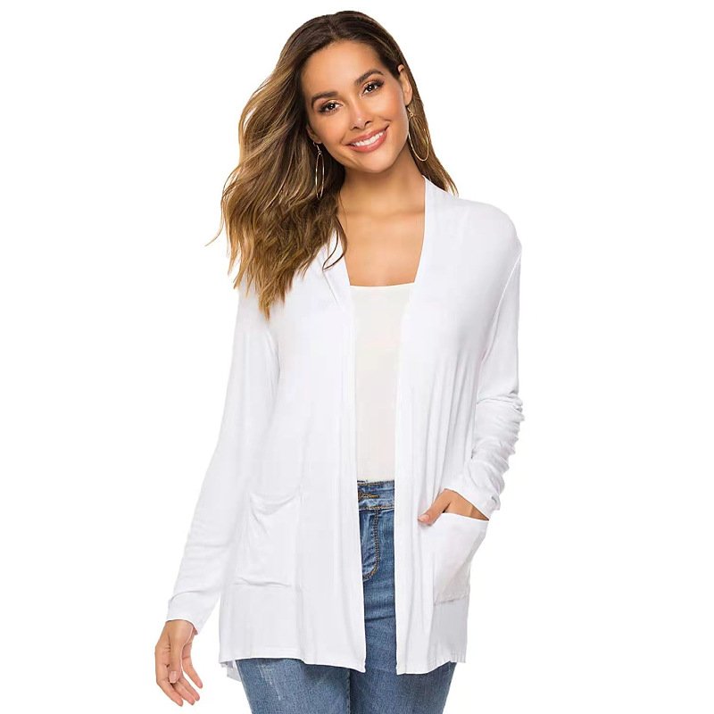 Women's Casual Lightweight Open Front Long Sleeve Cardigans