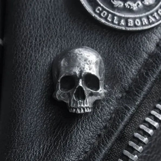 💀100% Handmade - Vintage Gothic Skull Brooch🔥