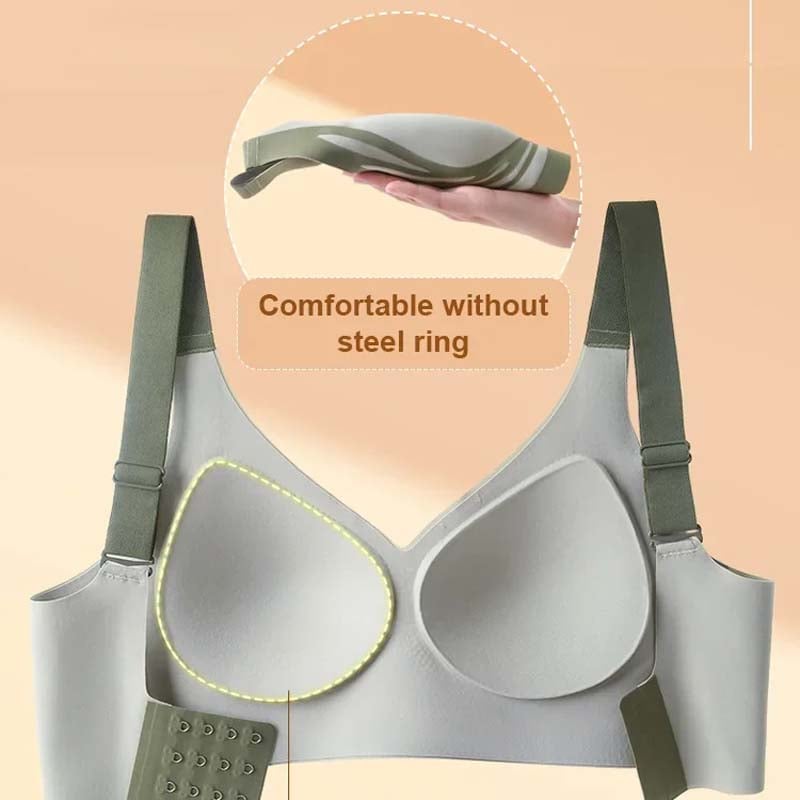 Last Day Buy 1 Get 3 Packs🎁Super gather bra | Wireless Push-up Bra👍No more sagging breasts