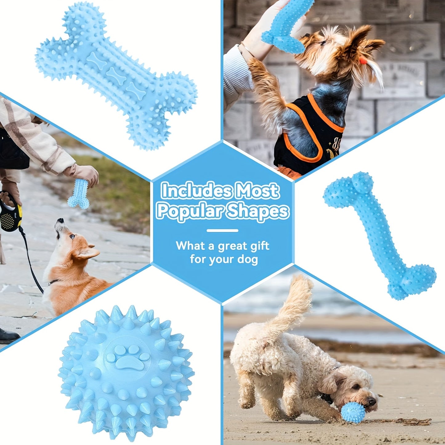 6pcs Puppy Chew Toys Set