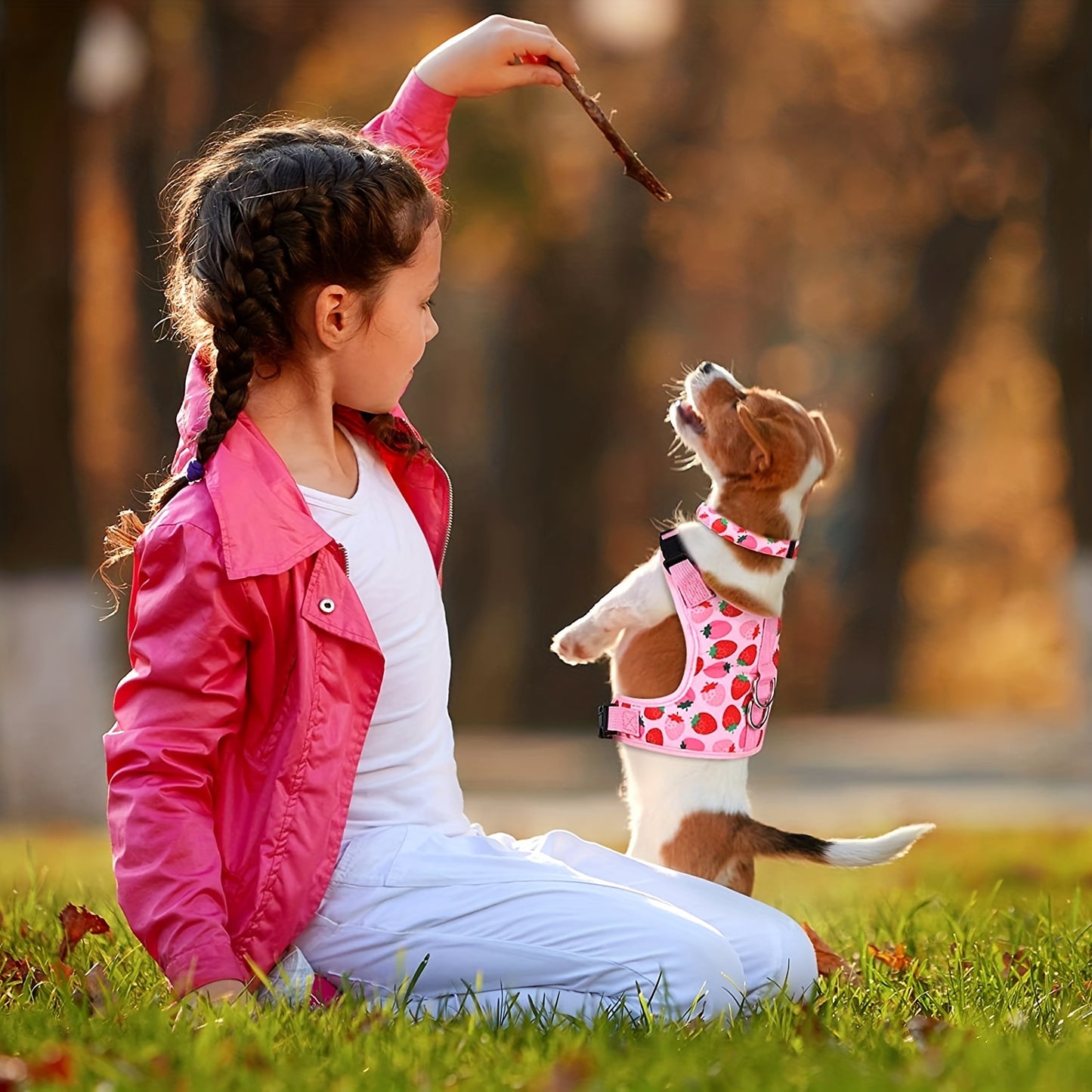 Soft Cat Harness and Leash Set for Small Pets