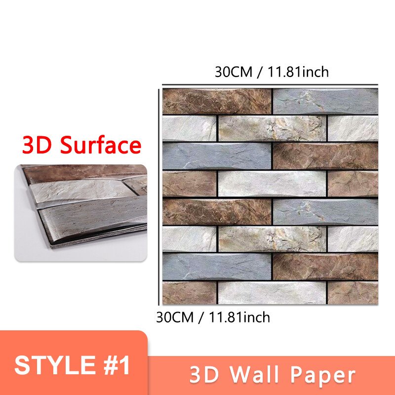 12x12 inches🔥3D Peel and Stick Wall Tiles